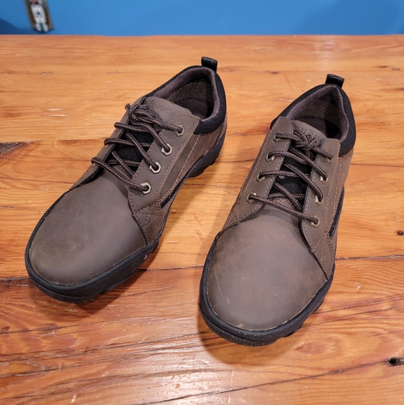 G.H. Bass Rugged Oxford Brown Leather Men's 7.5M Shoes - Picture 1 of 12